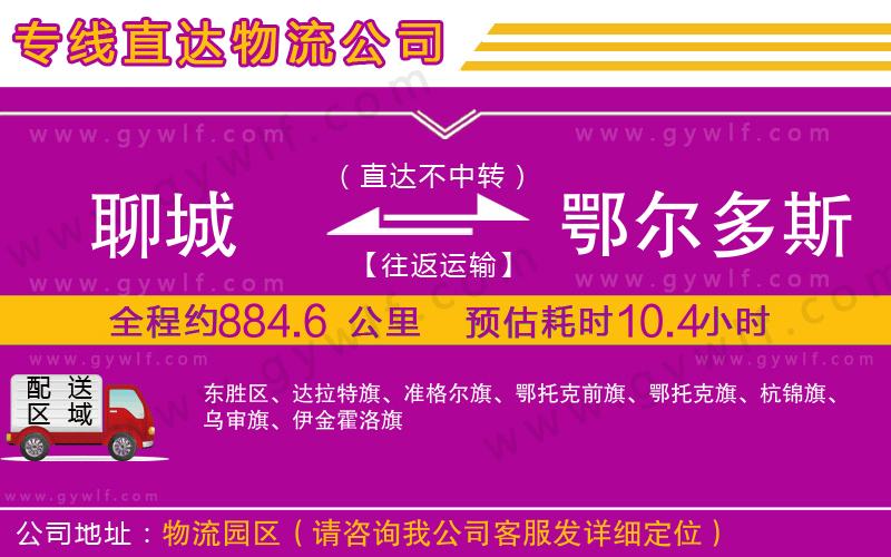 聊城到鄂爾多斯物流公司 聊城到鄂爾多斯物流公司