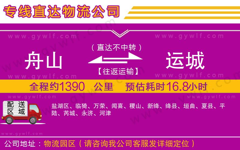 舟山到運(yùn)城物流公司 舟山到運(yùn)城物流公司