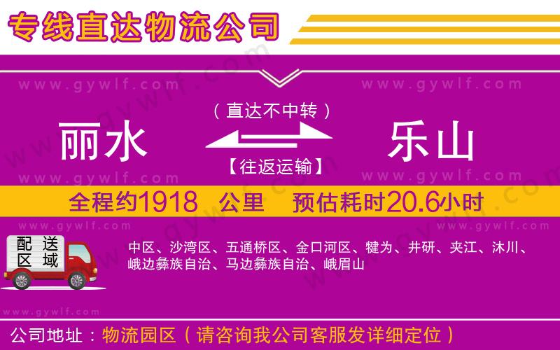 麗水到樂山物流公司 麗水到樂山物流公司