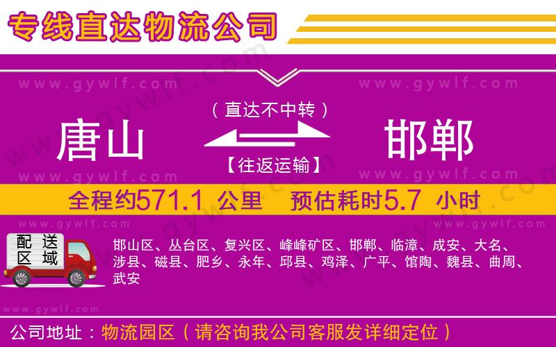 唐山到邯鄲物流公司 唐山到邯鄲物流公司