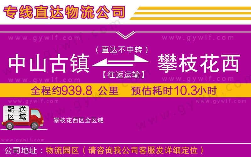 中山古鎮(zhèn)到攀枝花西區(qū)物流公司 中山古鎮(zhèn)到攀枝花西區(qū)物流公司