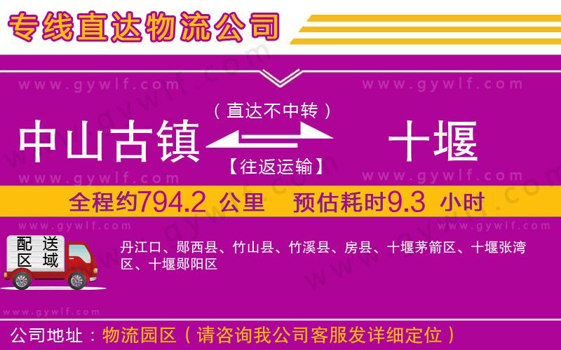 中山古鎮(zhèn)到十堰物流公司 中山古鎮(zhèn)到十堰物流公司