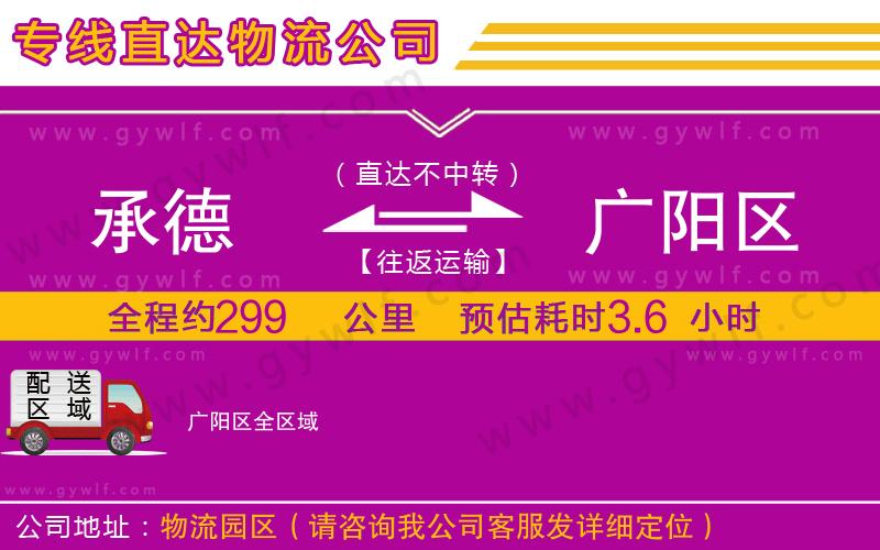 承德到廣陽區(qū)物流公司 承德到廣陽區(qū)物流公司