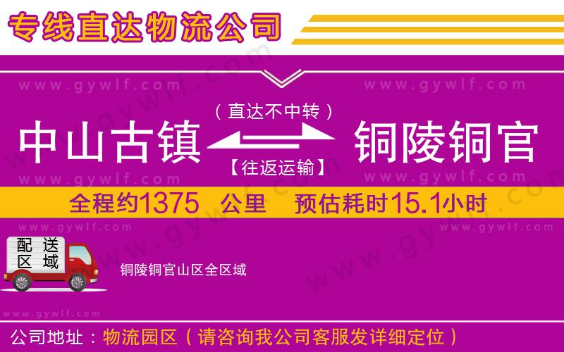 中山古鎮(zhèn)到銅陵銅官山區(qū)物流公司 中山古鎮(zhèn)到銅陵銅官山區(qū)物流公司