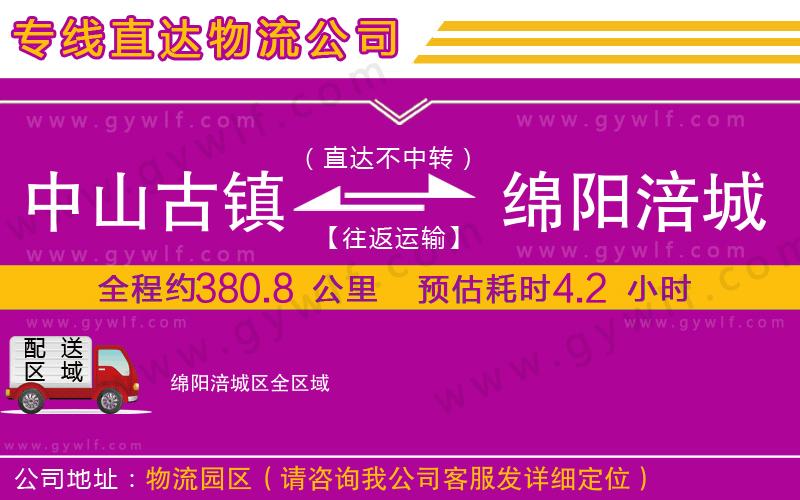 中山古鎮(zhèn)到綿陽涪城區(qū)物流公司 中山古鎮(zhèn)到綿陽涪城區(qū)物流公司