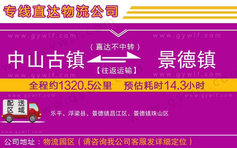 中山古鎮(zhèn)到景德鎮(zhèn)物流公司 中山古鎮(zhèn)到景德鎮(zhèn)物流公司