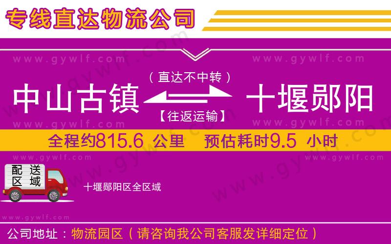 中山古鎮(zhèn)到十堰鄖陽區(qū)物流公司 中山古鎮(zhèn)到十堰鄖陽區(qū)物流公司