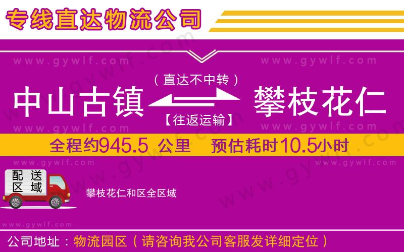 中山古鎮(zhèn)到攀枝花仁和區(qū)物流公司 中山古鎮(zhèn)到攀枝花仁和區(qū)物流公司