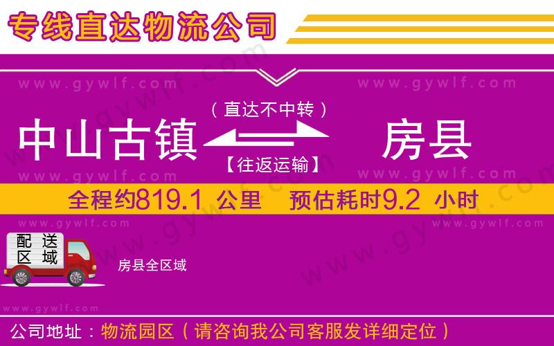中山古鎮(zhèn)到房縣物流公司 中山古鎮(zhèn)到房縣物流公司
