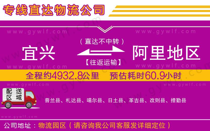 宜興到阿里地區(qū)物流公司 宜興到阿里地區(qū)物流公司