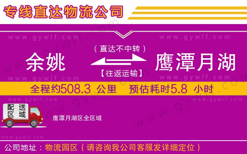 余姚到鷹潭月湖區(qū)物流公司 余姚到鷹潭月湖區(qū)物流公司