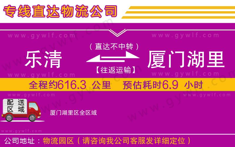 樂清到廈門湖里區(qū)物流公司 樂清到廈門湖里區(qū)物流公司