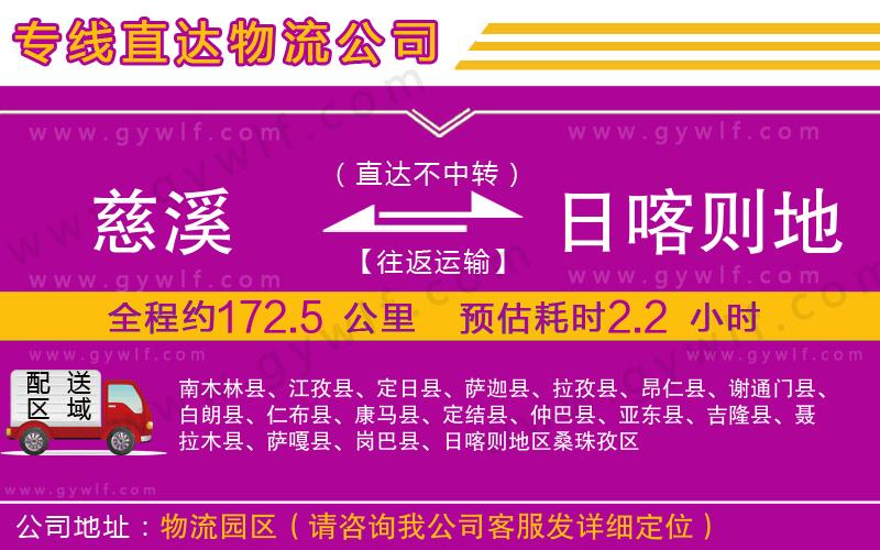 慈溪到日喀則地區(qū)物流公司 慈溪到日喀則地區(qū)物流公司