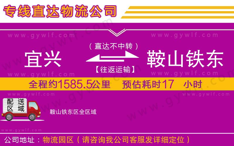 宜興到鞍山鐵東區(qū)物流公司 宜興到鞍山鐵東區(qū)物流公司