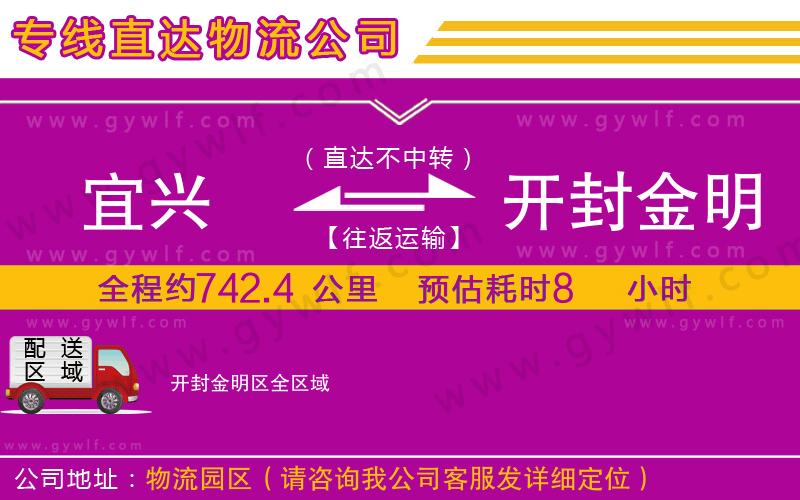 宜興到開封金明區(qū)物流公司 宜興到開封金明區(qū)物流公司