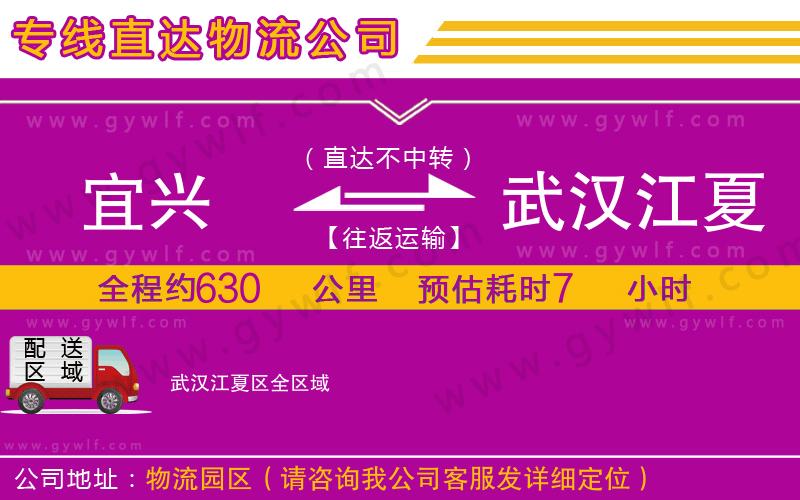 宜興到武漢江夏區(qū)物流公司 宜興到武漢江夏區(qū)物流公司