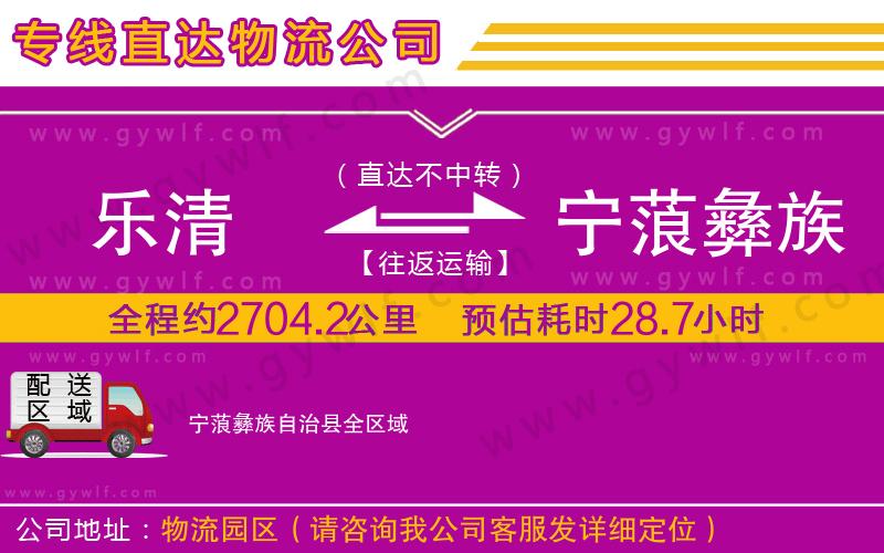 樂清到寧蒗彝族自治縣物流公司 樂清到寧蒗彝族自治縣物流公司