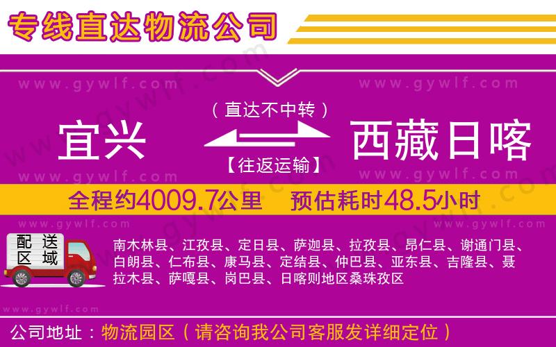 宜興到西藏日喀則地區(qū)物流公司 宜興到西藏日喀則地區(qū)物流公司
