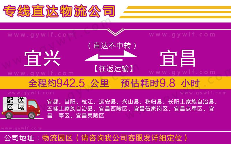 宜興到宜昌物流公司 宜興到宜昌物流公司