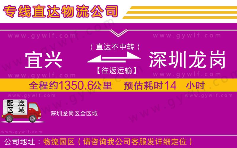 宜興到深圳龍崗區(qū)物流公司 宜興到深圳龍崗區(qū)物流公司