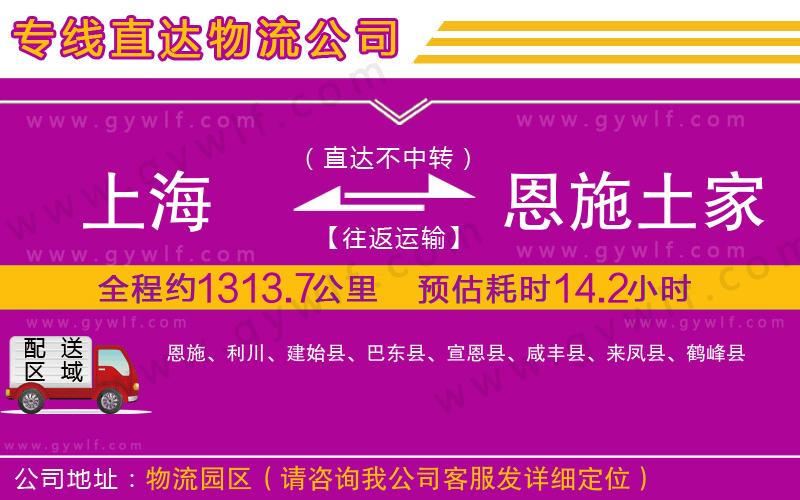 上海到恩施土家族苗族自治州貨運專線 上海到恩施土家族苗族自治州貨運專線
