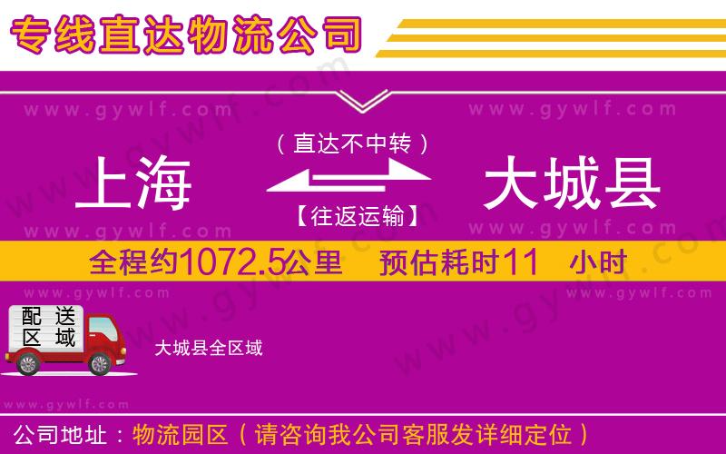 上海到大城縣物流專線 上海到大城縣物流專線