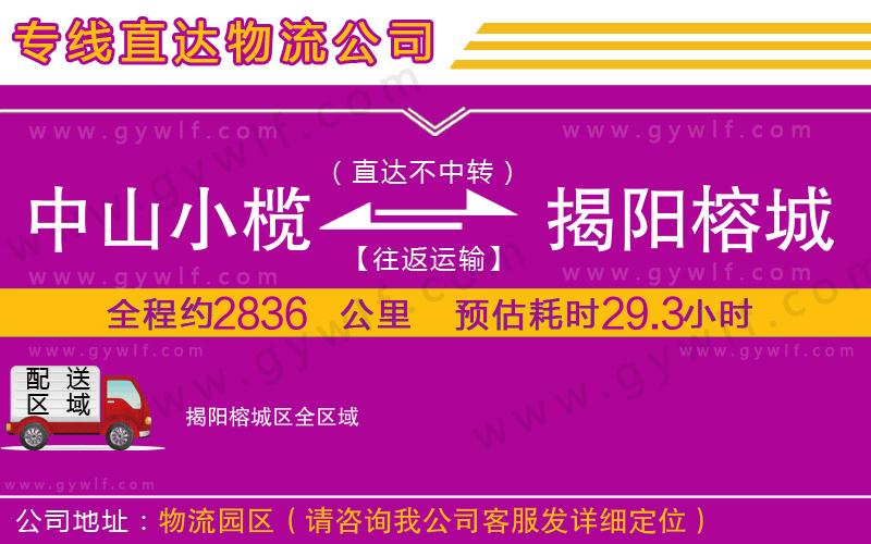 中山小欖到揭陽榕城區(qū)物流公司 中山小欖到揭陽榕城區(qū)物流公司