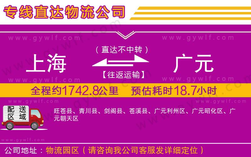 上海到廣元貨運(yùn)專線 上海到廣元貨運(yùn)專線