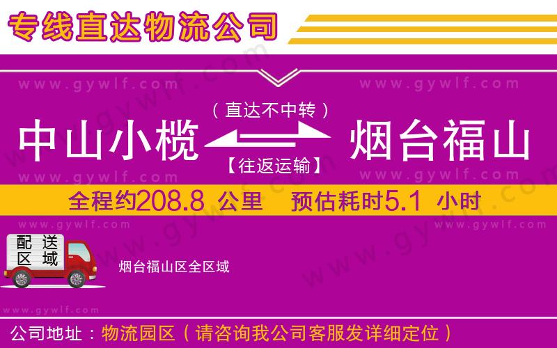 中山小欖到煙臺(tái)福山區(qū)物流公司 中山小欖到煙臺(tái)福山區(qū)物流公司