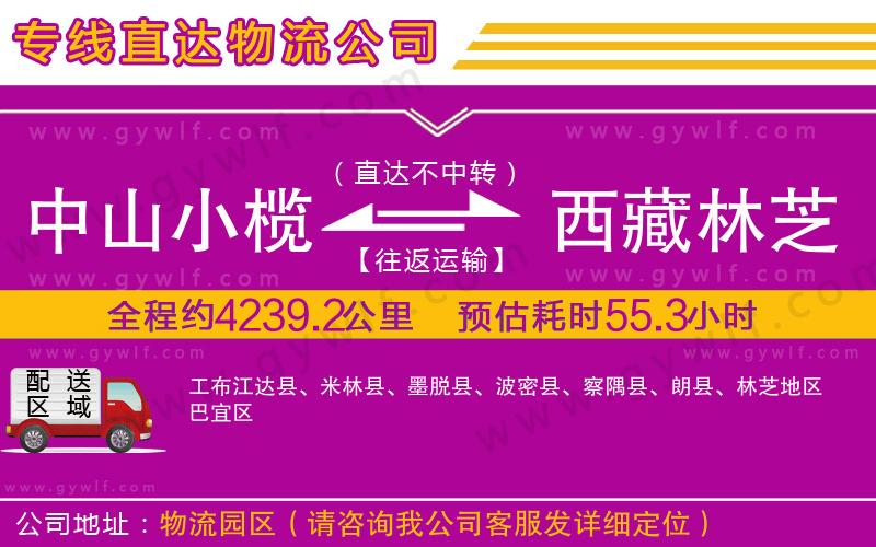 中山小欖到西藏林芝地區(qū)物流公司 中山小欖到西藏林芝地區(qū)物流公司