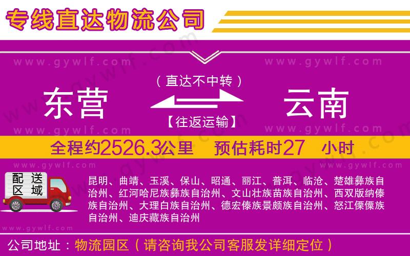 東營(yíng)到云南物流公司 東營(yíng)到云南物流公司