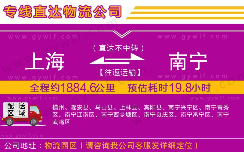 上海到南寧貨運專線 上海到南寧貨運專線