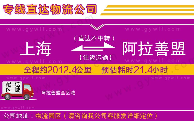 上海到阿拉善盟貨運專線 上海到阿拉善盟貨運專線