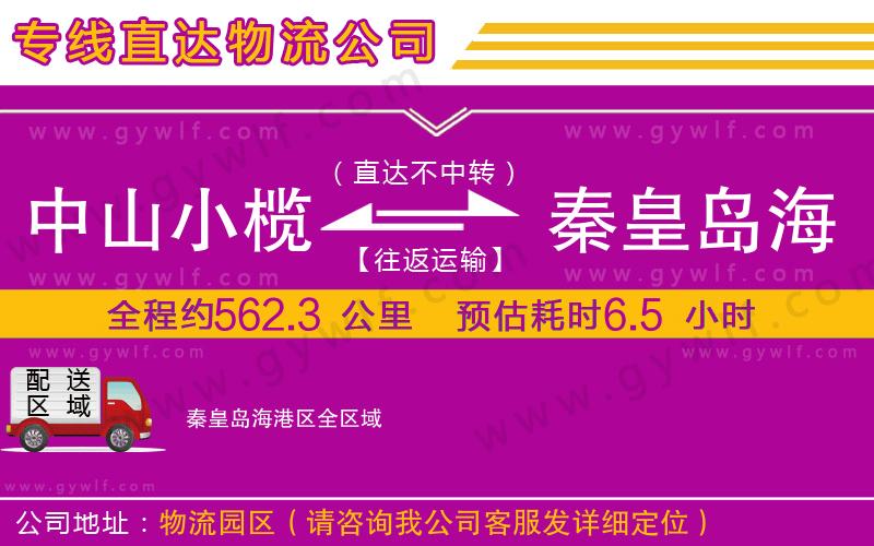 中山小欖到秦皇島海港區(qū)物流公司 中山小欖到秦皇島海港區(qū)物流公司