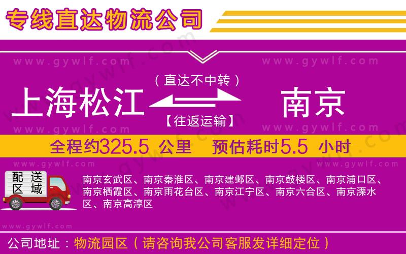 上海松江區(qū)到南京物流公司 上海松江區(qū)到南京物流公司