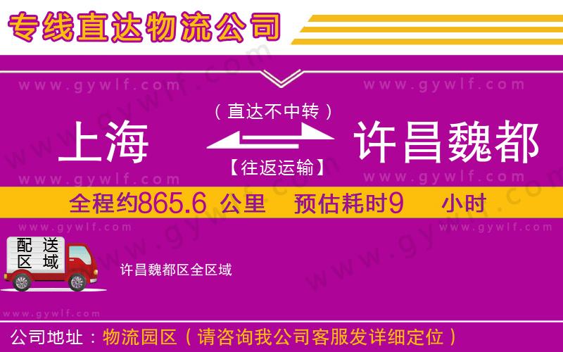 上海到許昌魏都區(qū)物流專線 上海到許昌魏都區(qū)物流專線