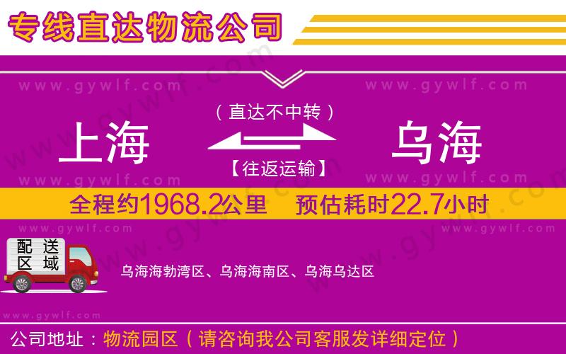 上海到烏海貨運專線 上海到烏海貨運專線