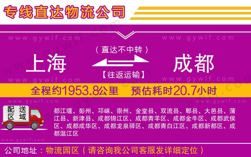 上海到成都貨運(yùn)專線 上海到成都貨運(yùn)專線