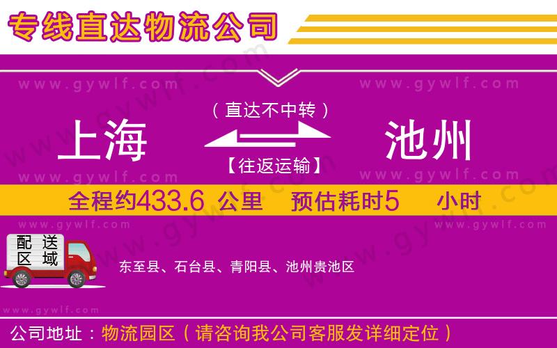 上海到池州貨運專線 上海到池州貨運專線