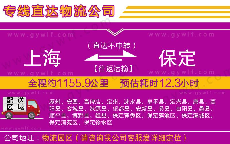 上海到保定貨運(yùn)專線 上海到保定貨運(yùn)專線