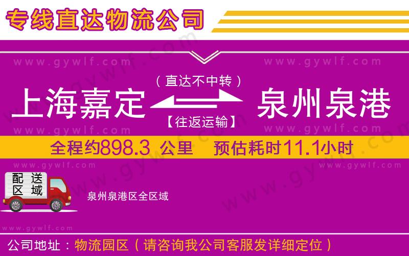 上海嘉定區(qū)到泉州泉港區(qū)物流公司 上海嘉定區(qū)到泉州泉港區(qū)物流公司