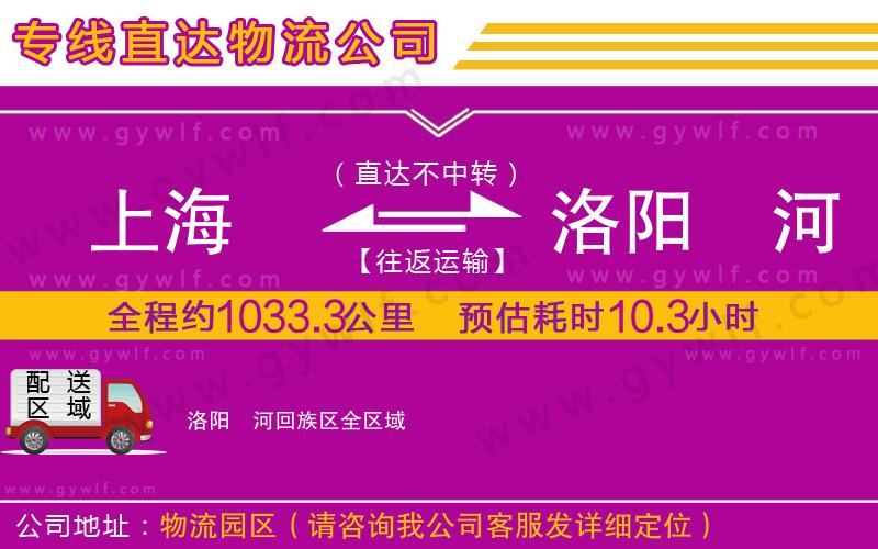 上海到洛陽瀍河回族區(qū)貨運專線 上海到洛陽瀍河回族區(qū)貨運專線