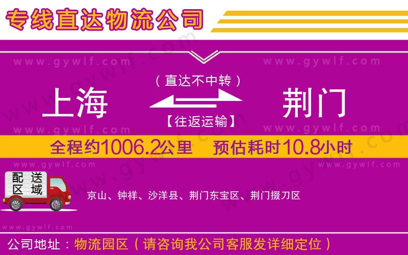 上海到荊門物流專線 上海到荊門物流專線