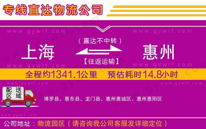 上海到惠州貨運專線 上海到惠州貨運專線