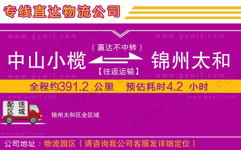 中山小欖到錦州太和區(qū)物流公司 中山小欖到錦州太和區(qū)物流公司