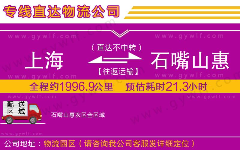 上海到石嘴山惠農(nóng)區(qū)物流專線 上海到石嘴山惠農(nóng)區(qū)物流專線