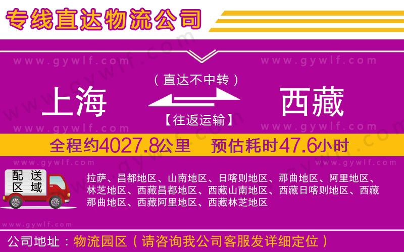 上海到西藏物流 上海到西藏物流