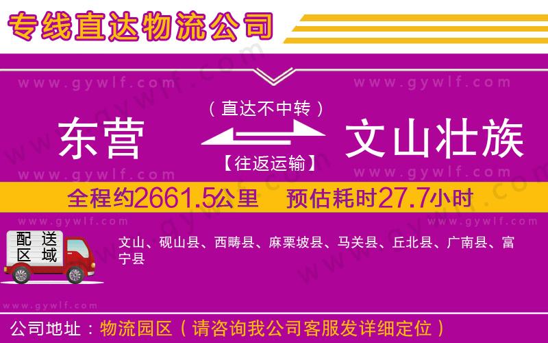 東營到文山壯族苗族自治州物流公司 東營到文山壯族苗族自治州物流公司