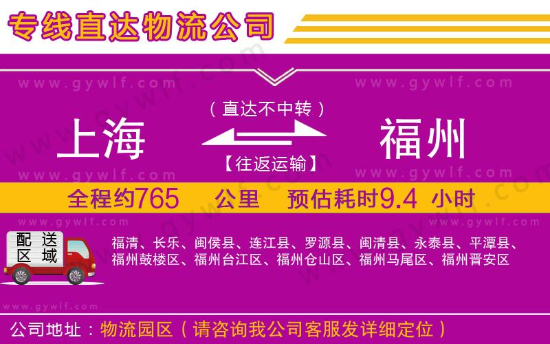 上海到福州物流專線 上海到福州物流專線