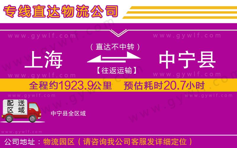 上海到中寧縣貨運(yùn)專線 上海到中寧縣貨運(yùn)專線